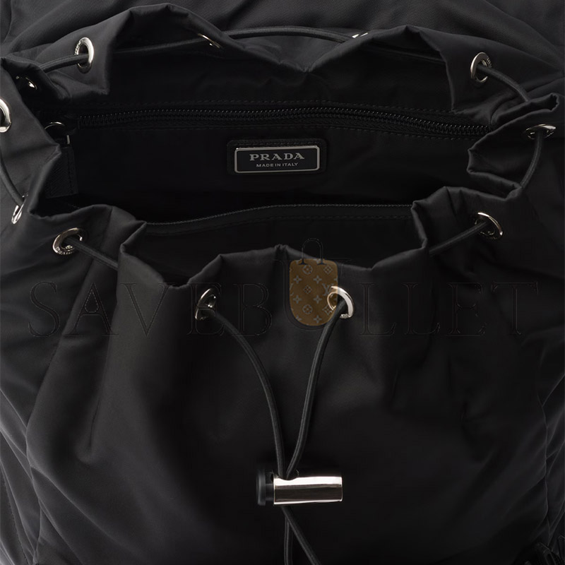 PRADA RE-NYLON AND SAFFIANO LEATHER BACKPACK 2VZ135 (45*27*17cm) PRADA RE-NYLON AND SAFFIANO LEATHER BACKPACK 2VZ135 (45*27*17cm)